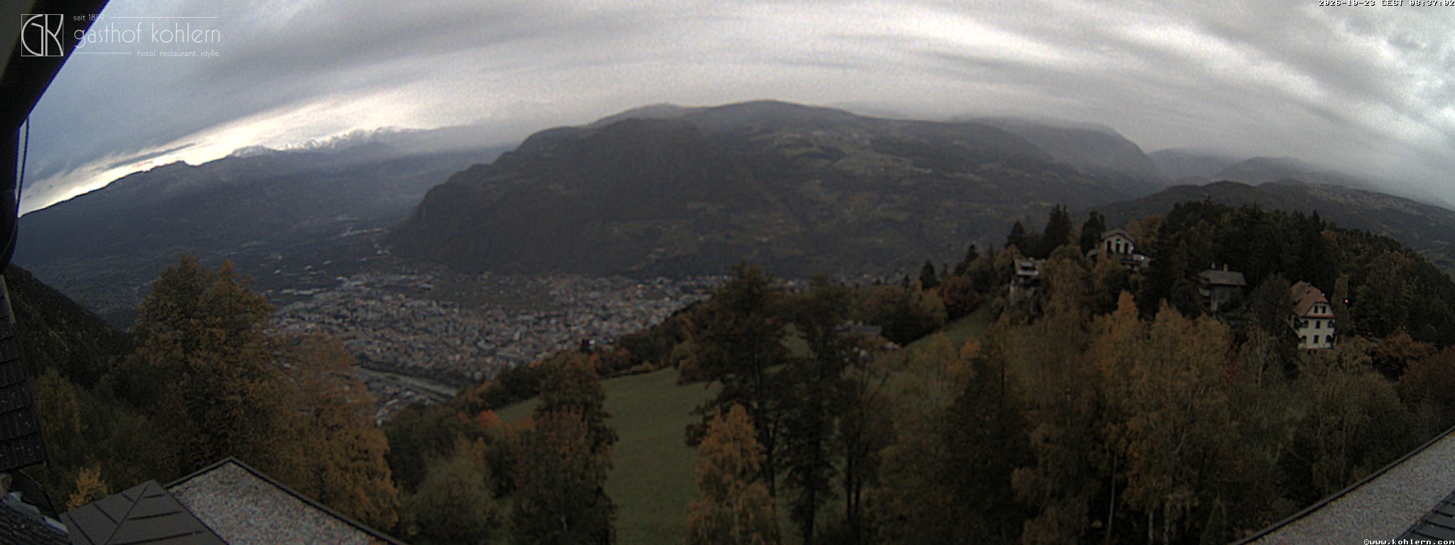 Archived image Webcam Bozen - Panoramic view Hotel Kohlern