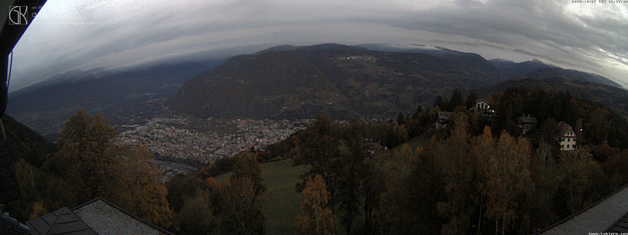 Archived image Webcam Bozen - Panoramic view Hotel Kohlern