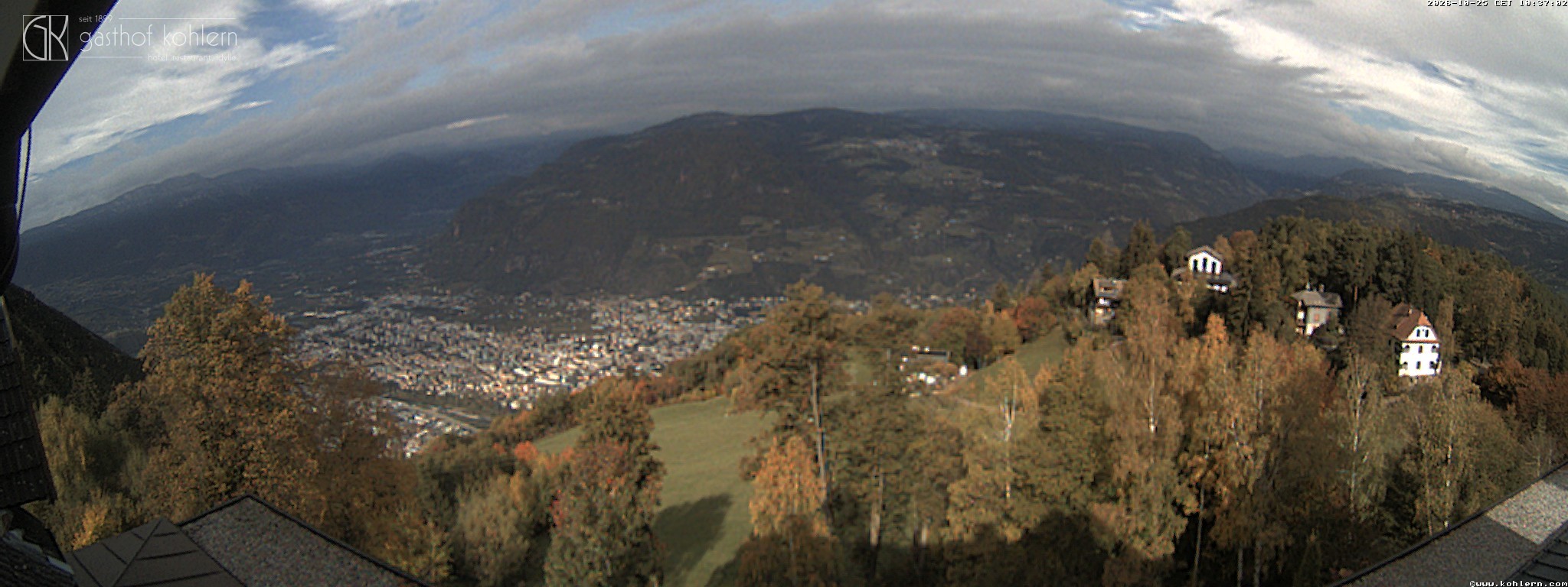 Archived image Webcam Bozen - Panoramic view Hotel Kohlern