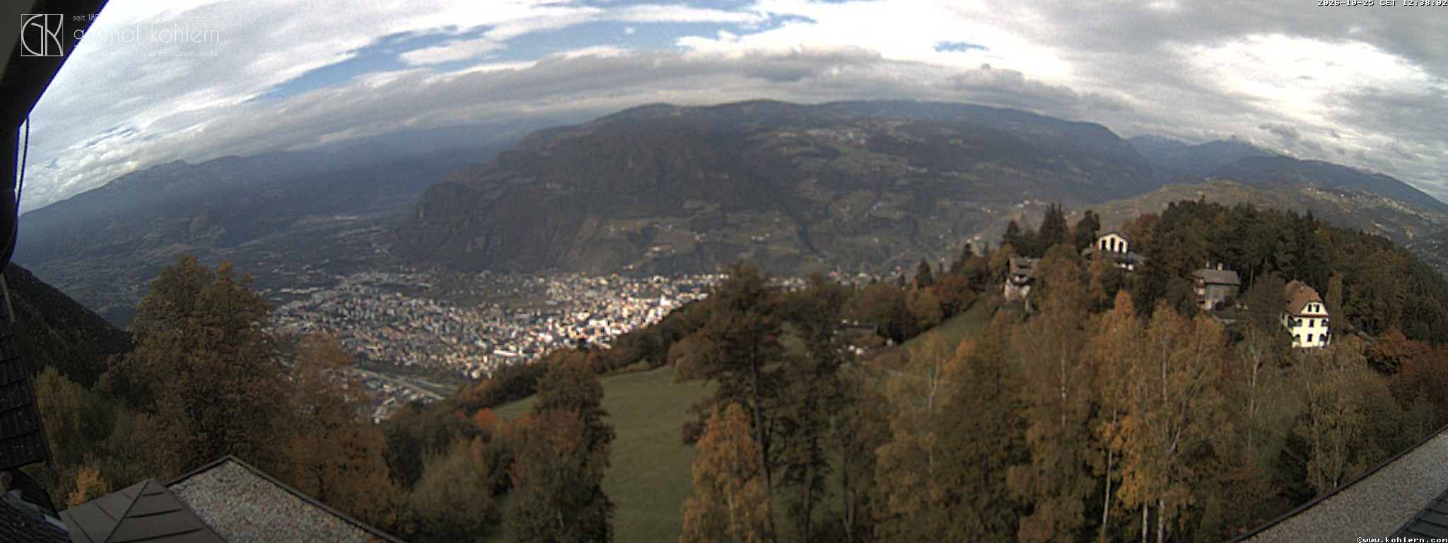 Archived image Webcam Bozen - Panoramic view Hotel Kohlern