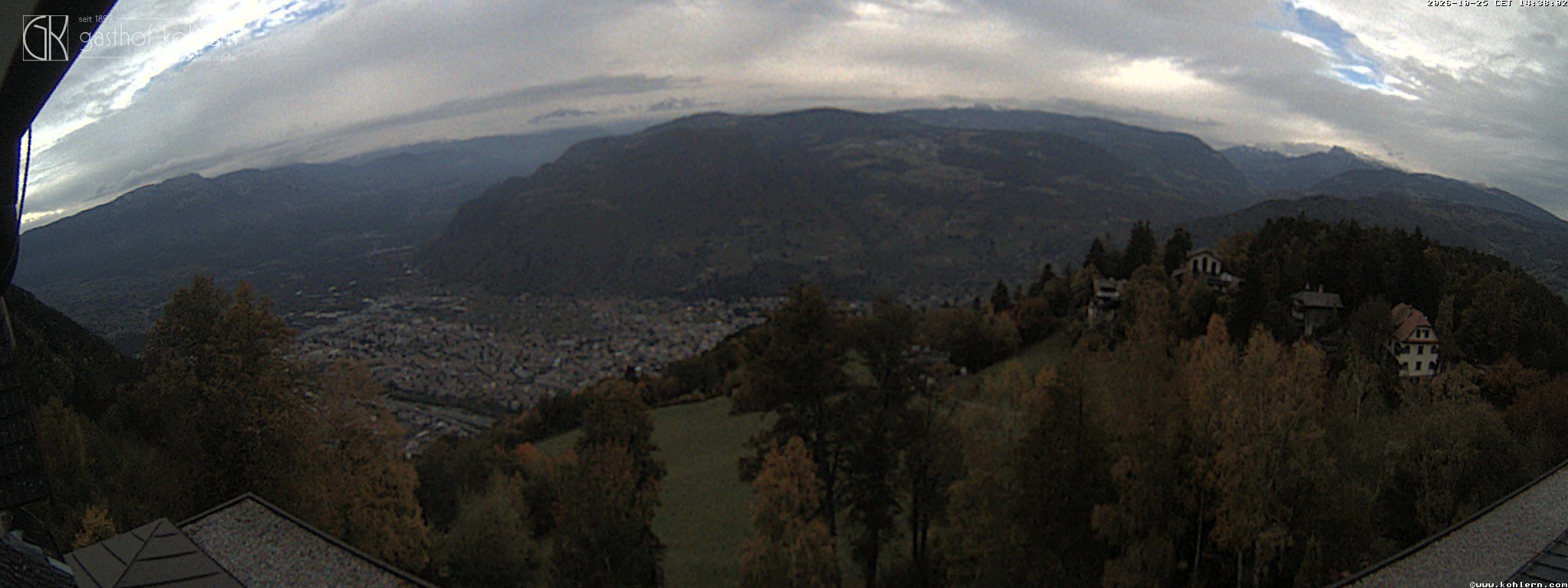 Archived image Webcam Bozen - Panoramic view Hotel Kohlern