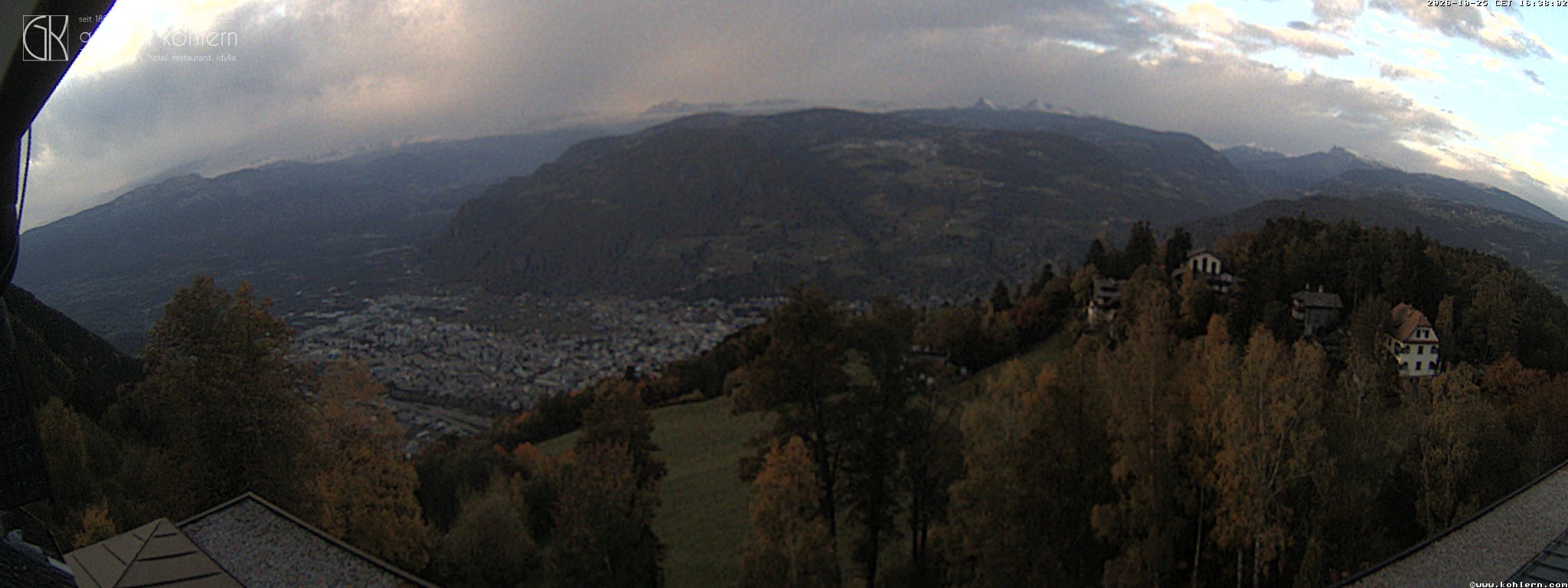 Archived image Webcam Bozen - Panoramic view Hotel Kohlern