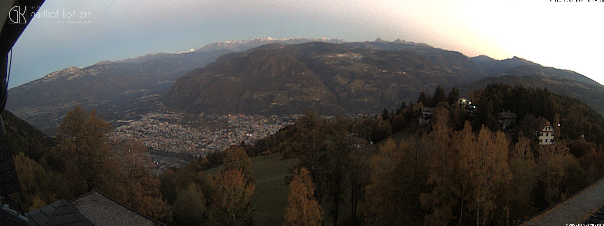 Archived image Webcam Bozen - Panoramic view Hotel Kohlern