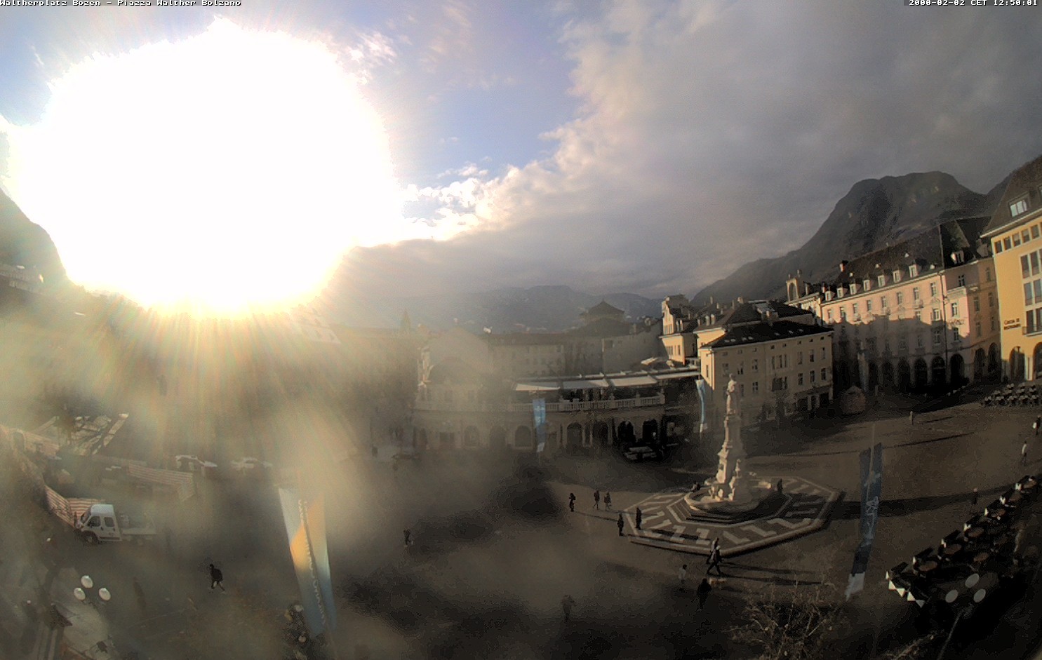 Archiv Foto Webcam Waltherplatz Bozen