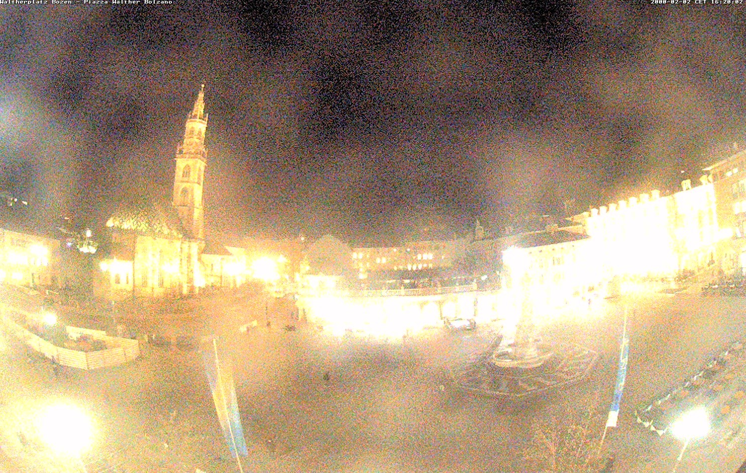 Archiv Foto Webcam Waltherplatz Bozen