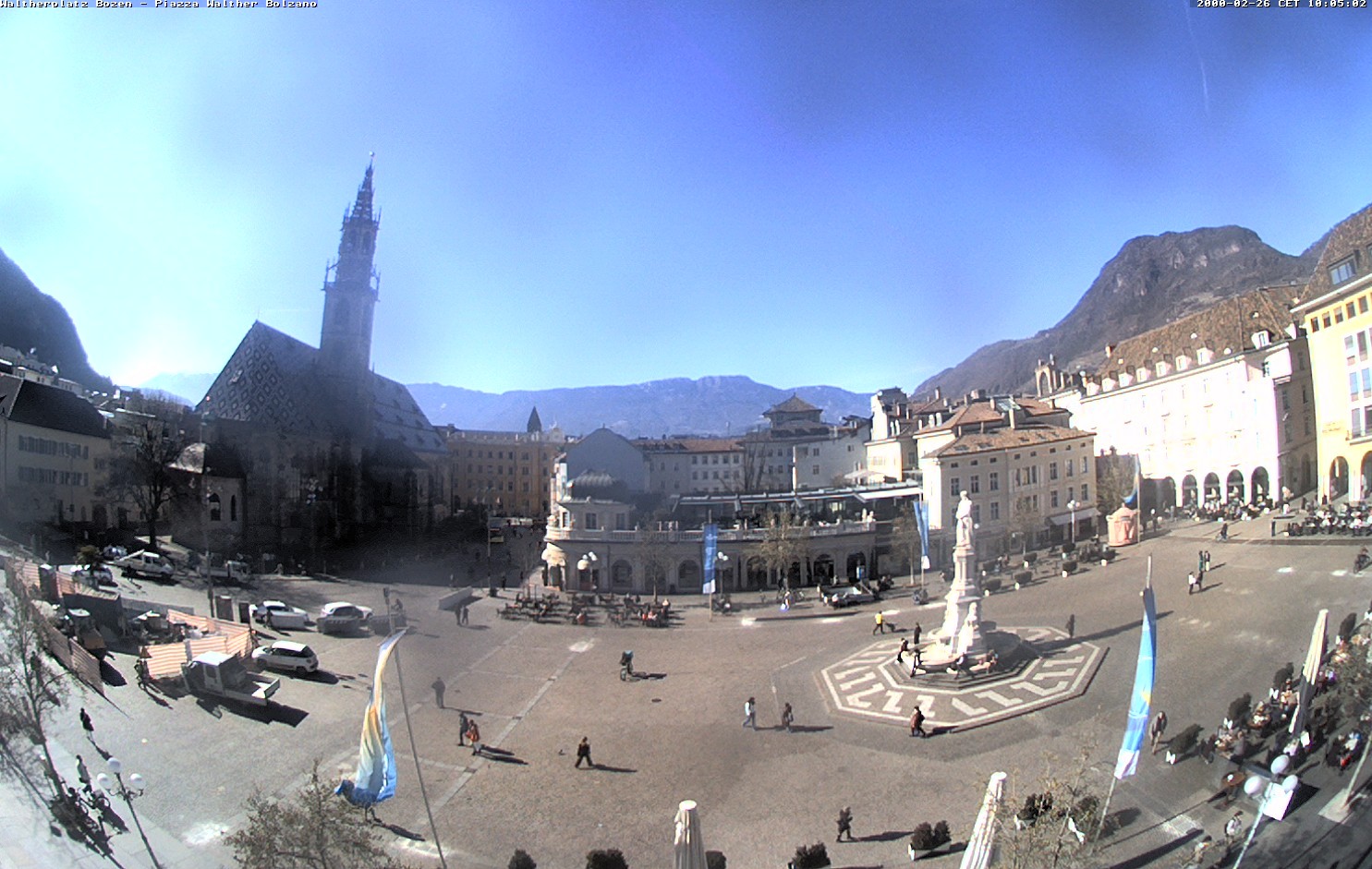 Archived image Bozen: Waltherplatz Webcam