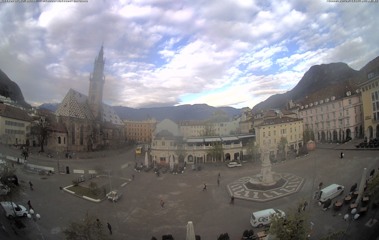 Archiv Foto Webcam Waltherplatz Bozen