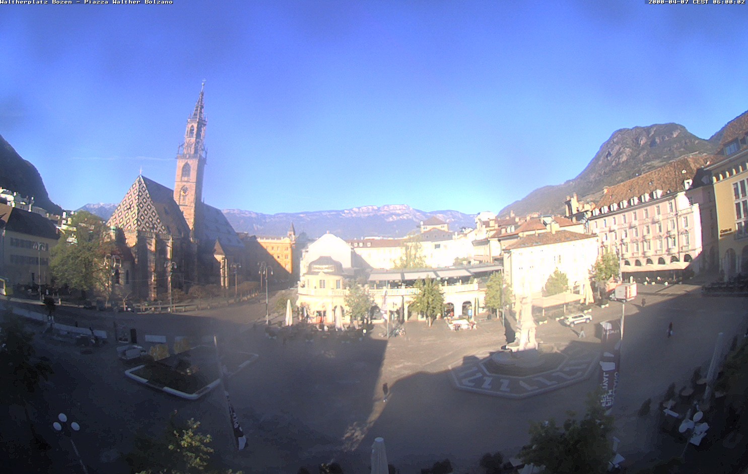 Archiv Foto Webcam Waltherplatz Bozen
