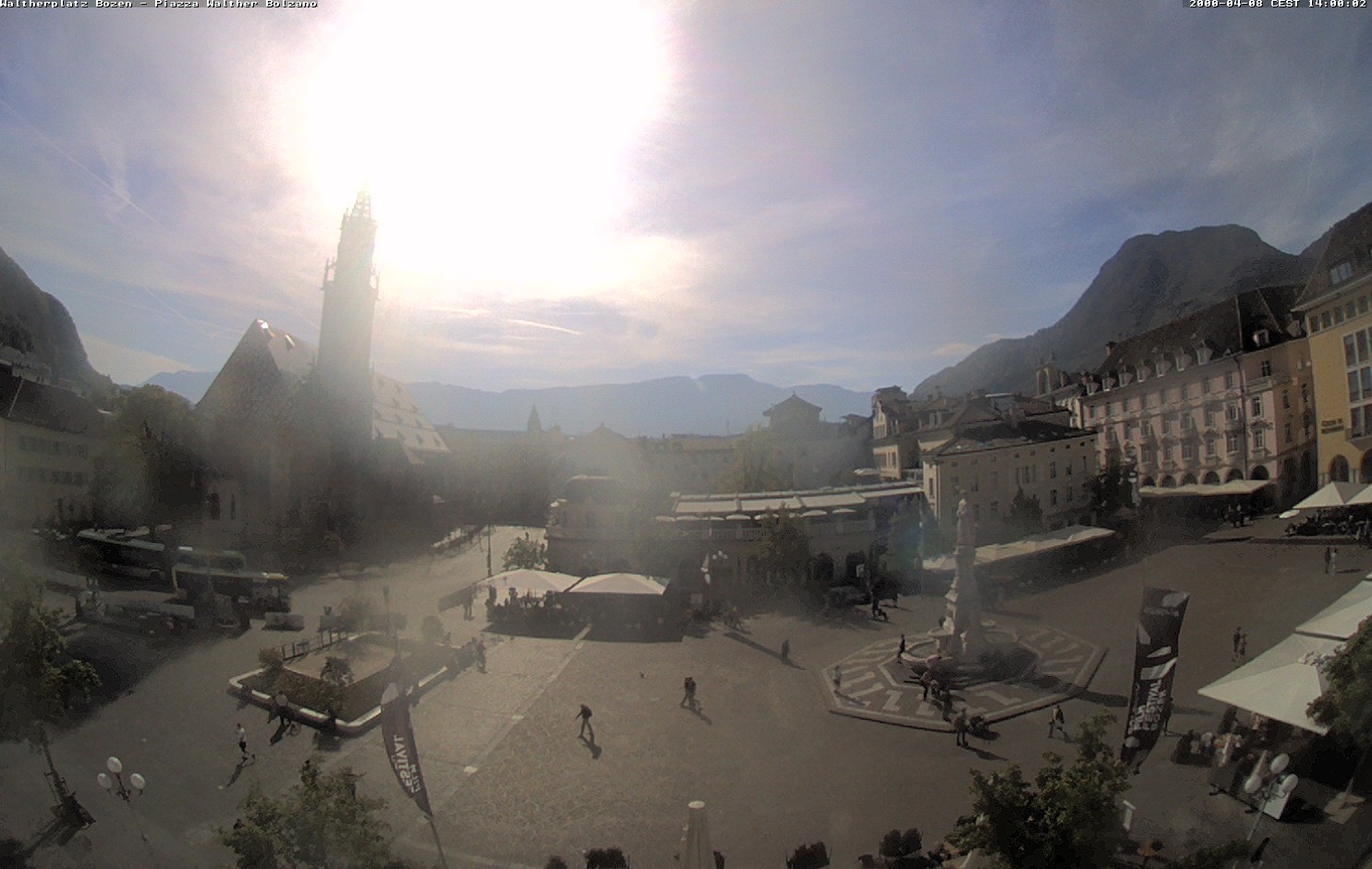 Archived image Bozen: Waltherplatz Webcam