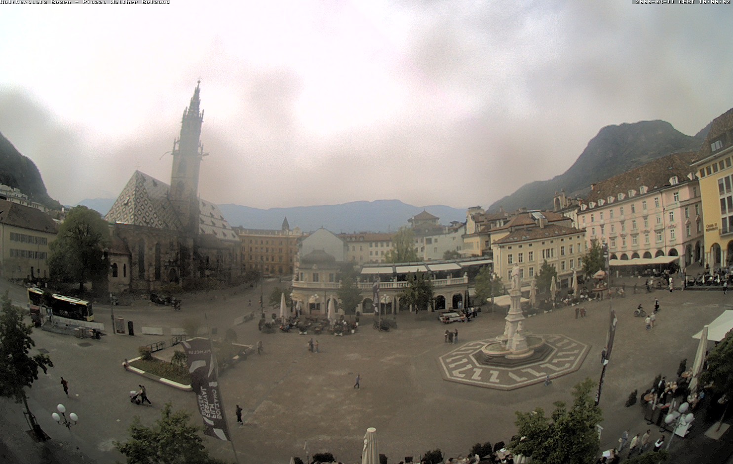 Archived image Bozen: Waltherplatz Webcam