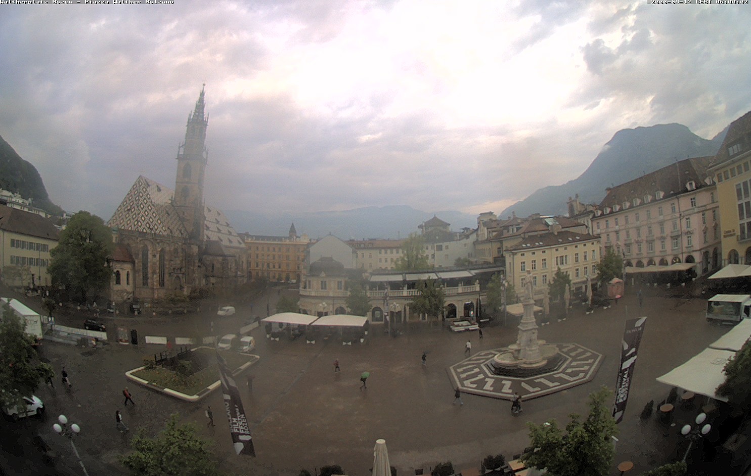 Archived image Bozen: Waltherplatz Webcam