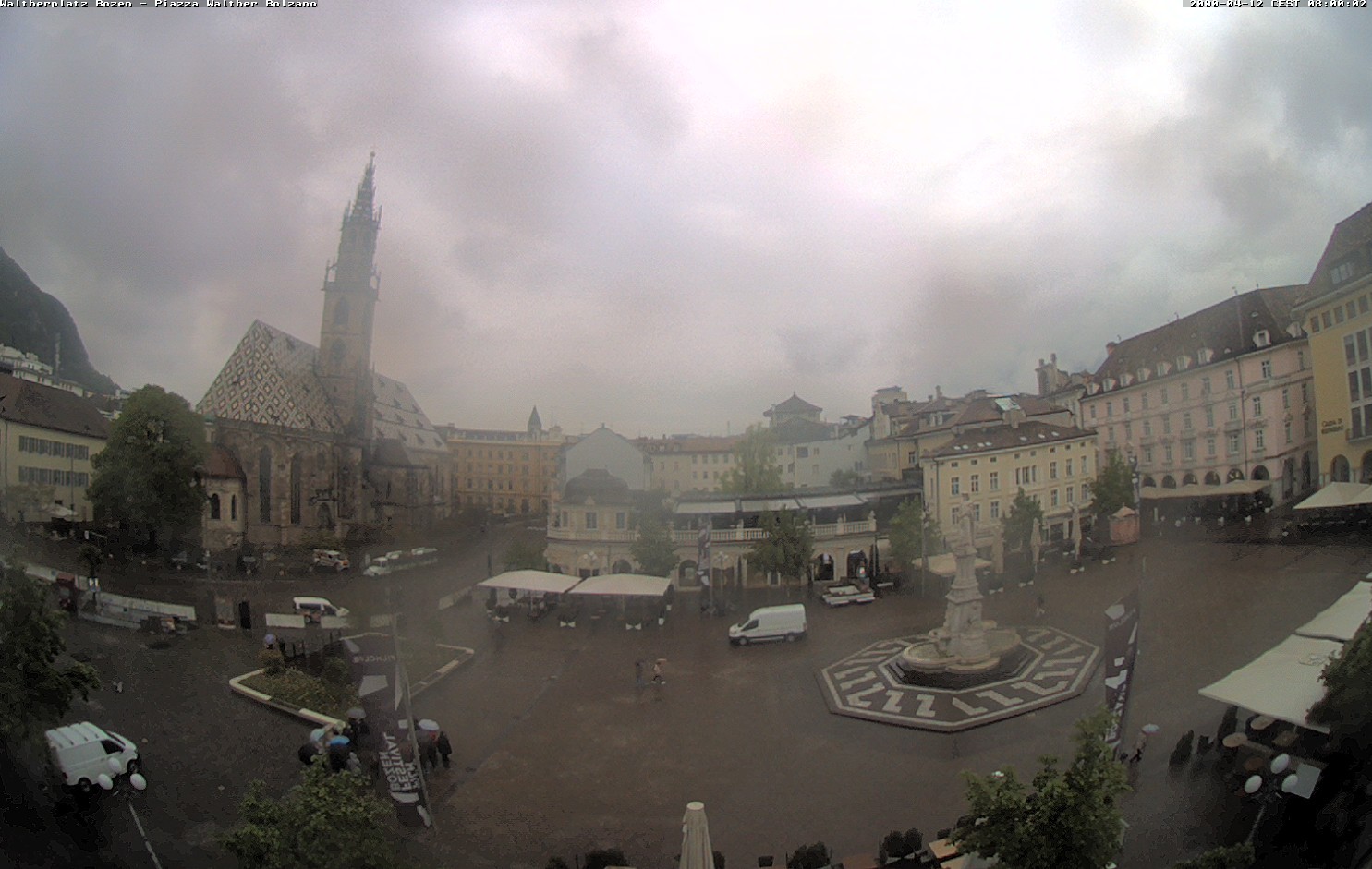 Archived image Bozen: Waltherplatz Webcam