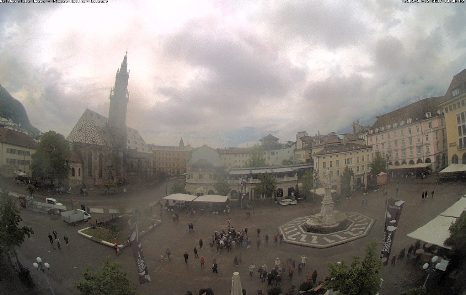 Archived image Bozen: Waltherplatz Webcam