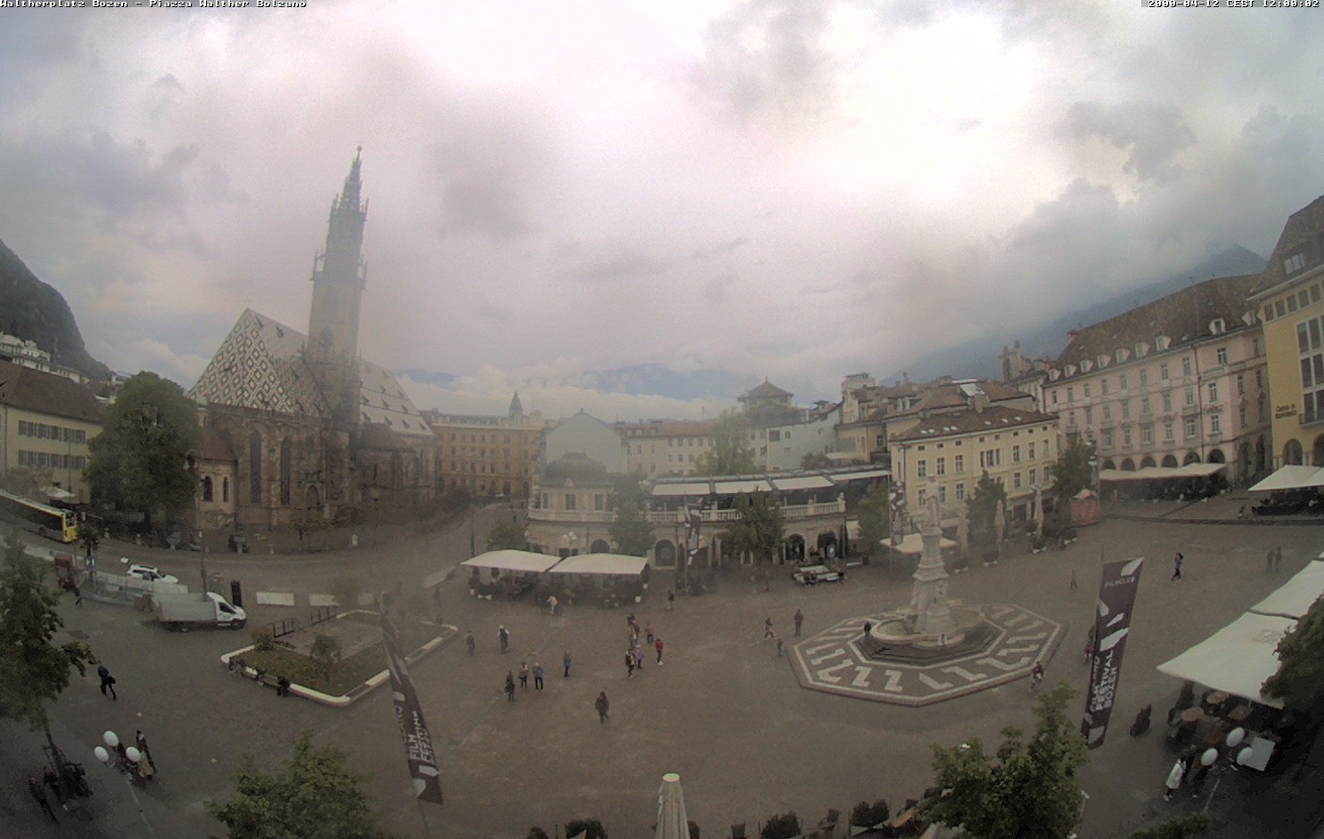 Archived image Bozen: Waltherplatz Webcam