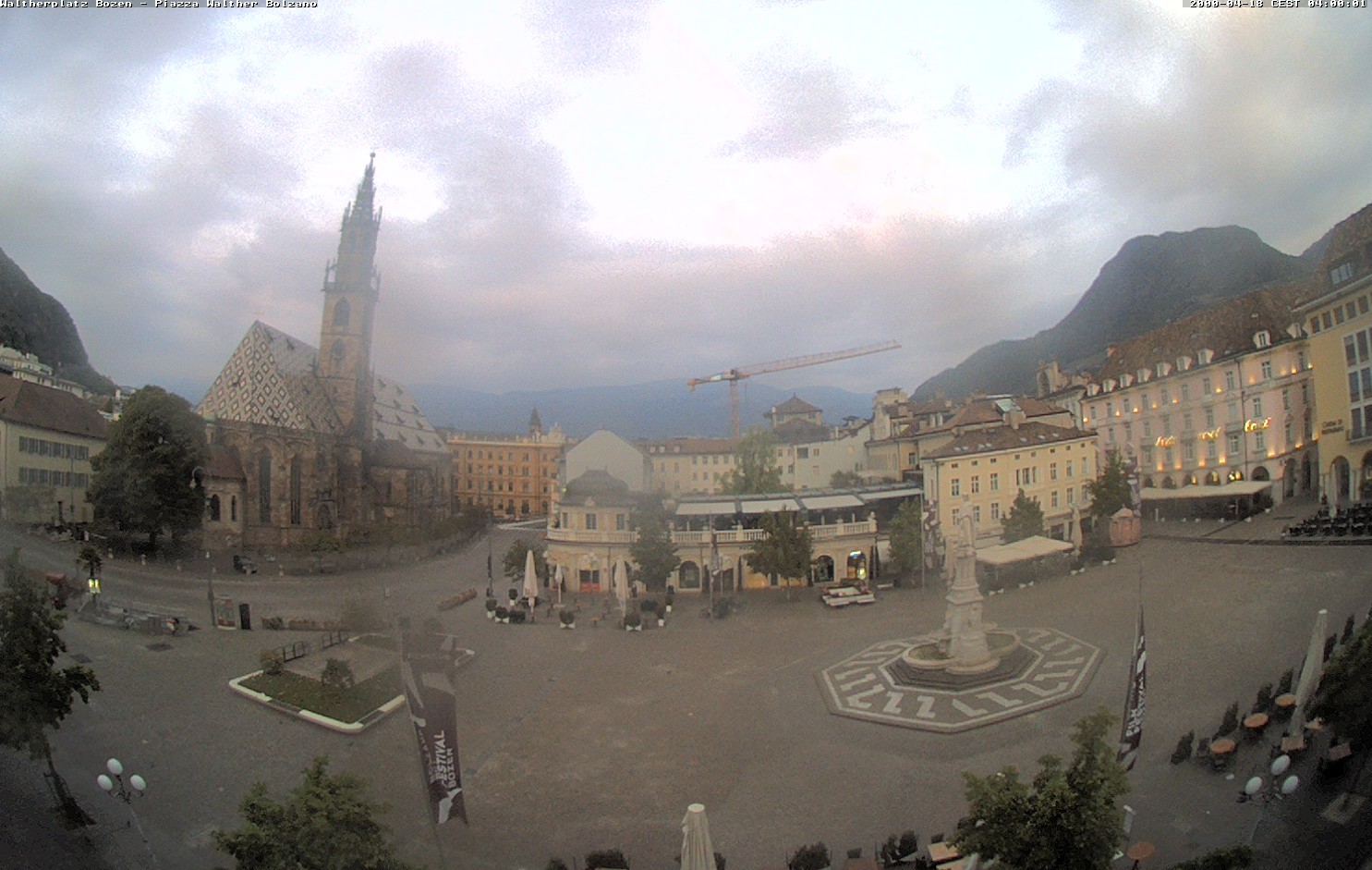 Archived image Bozen: Waltherplatz Webcam