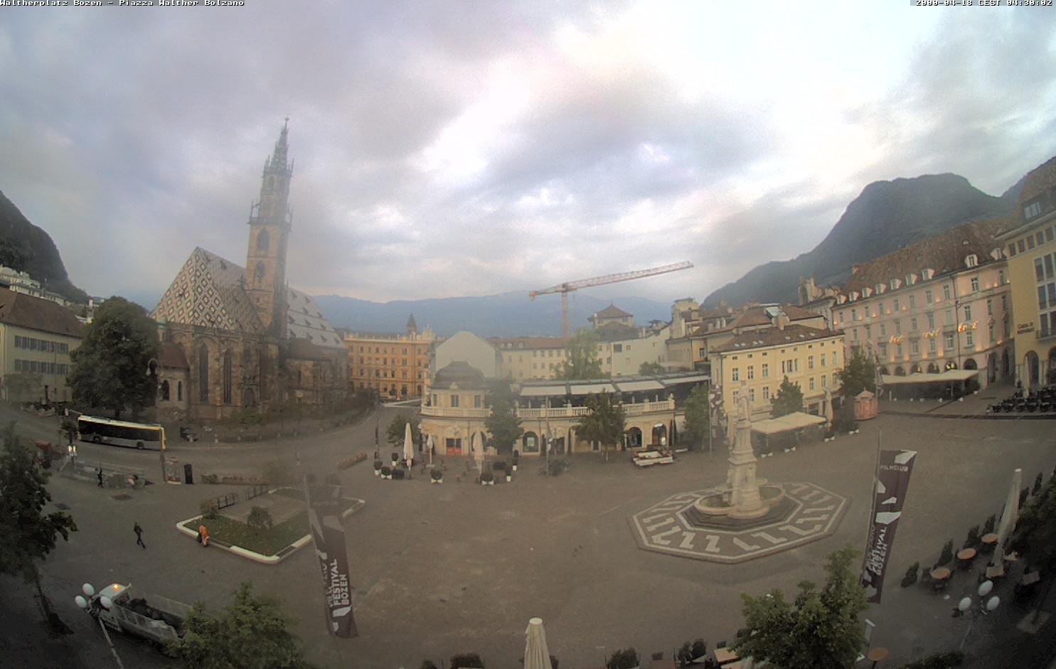 Archived image Bozen: Waltherplatz Webcam