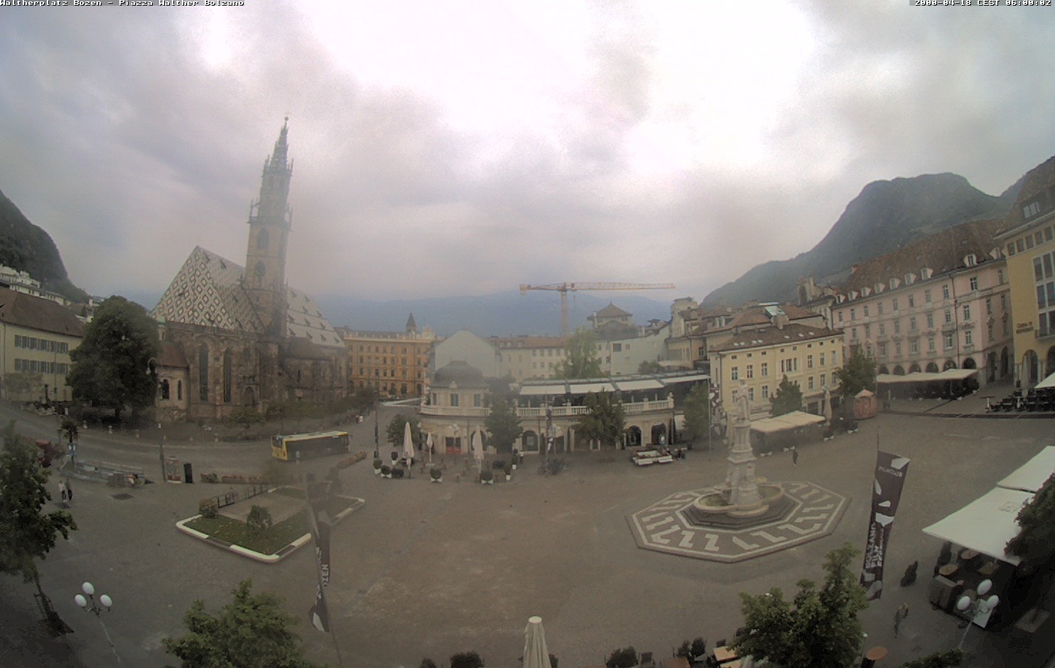 Archived image Bozen: Waltherplatz Webcam