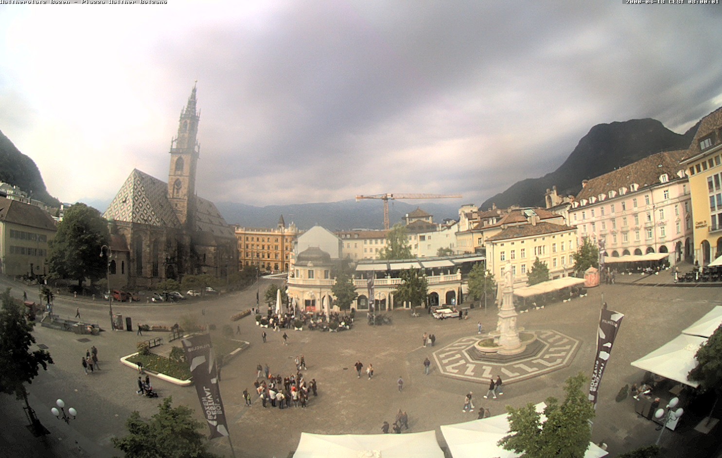 Archived image Bozen: Waltherplatz Webcam