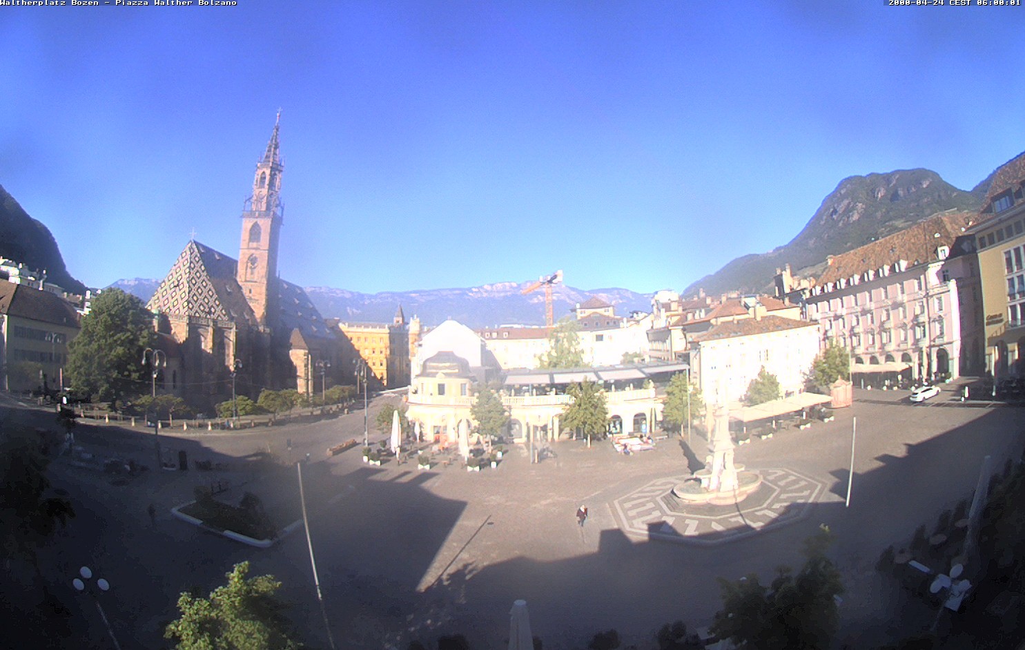 Archived image Bozen: Waltherplatz Webcam
