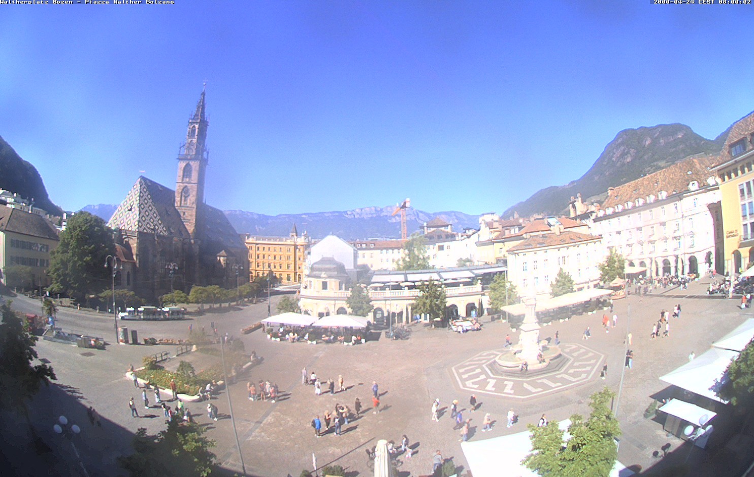Archived image Bozen: Waltherplatz Webcam