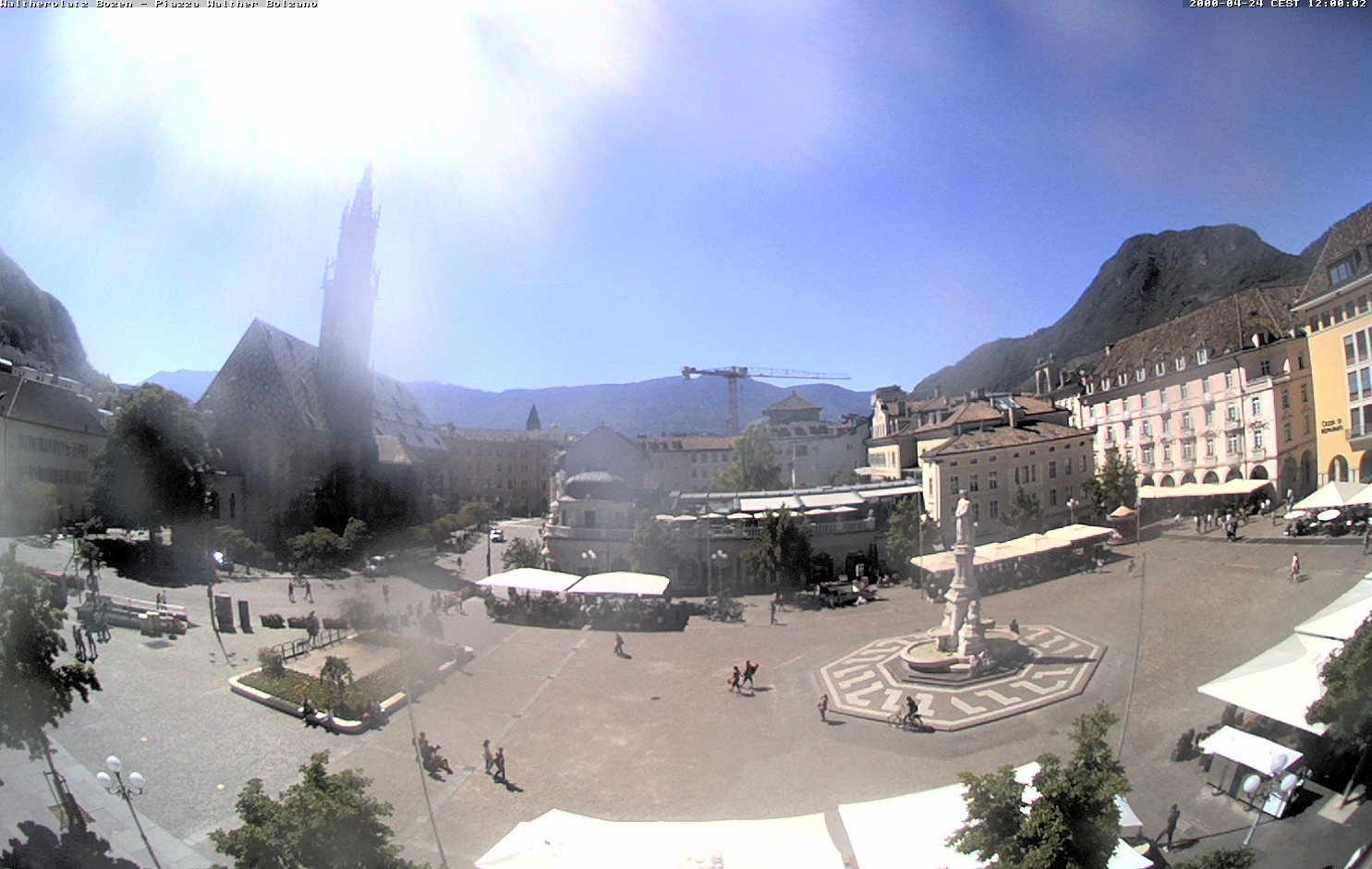 Archived image Bozen: Waltherplatz Webcam
