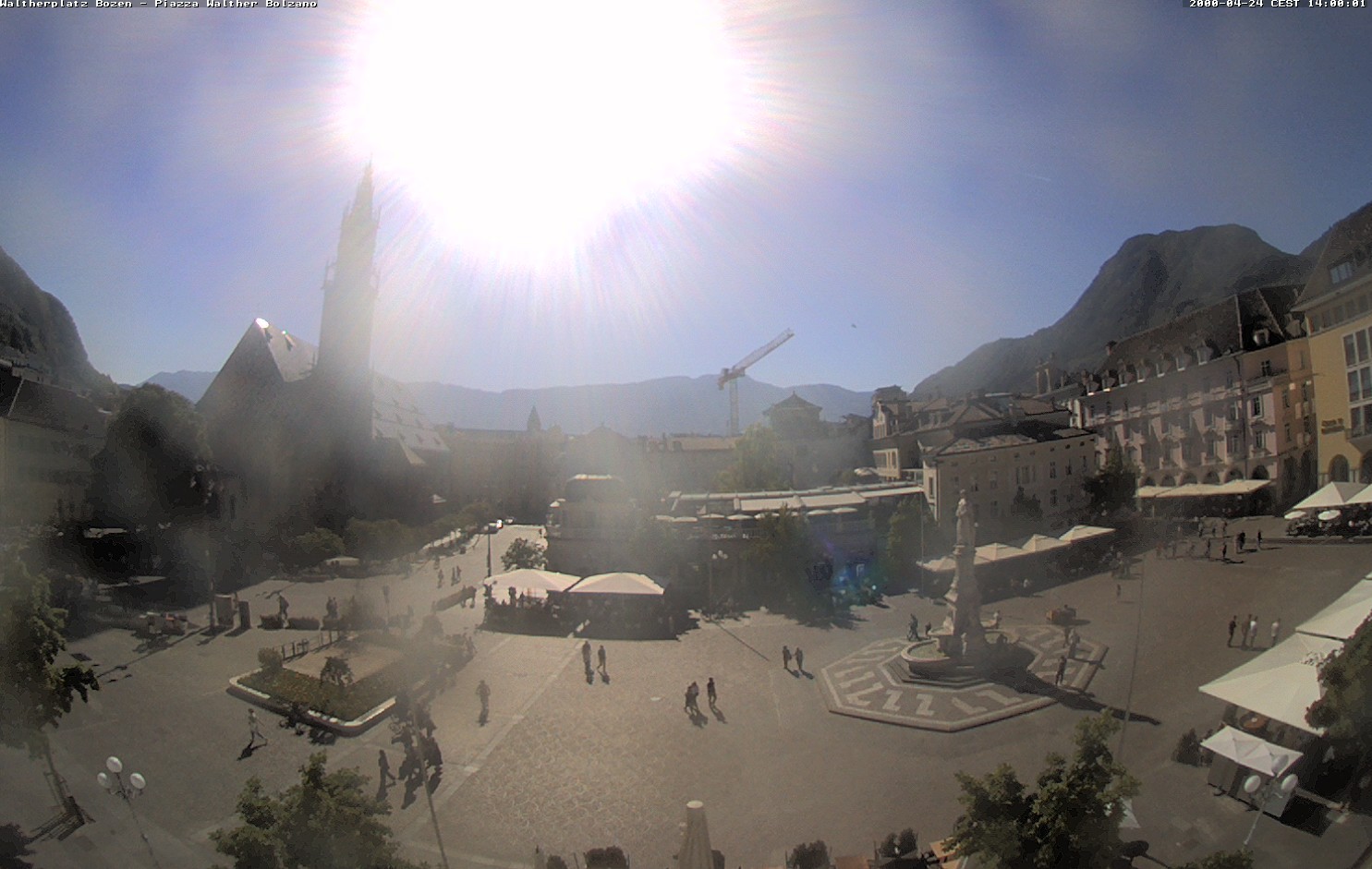Archived image Bozen: Waltherplatz Webcam
