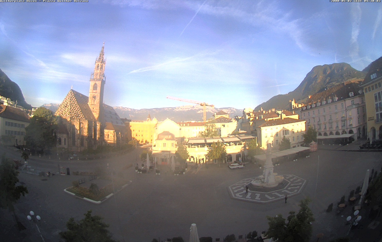 Archiv Foto Webcam Waltherplatz Bozen
