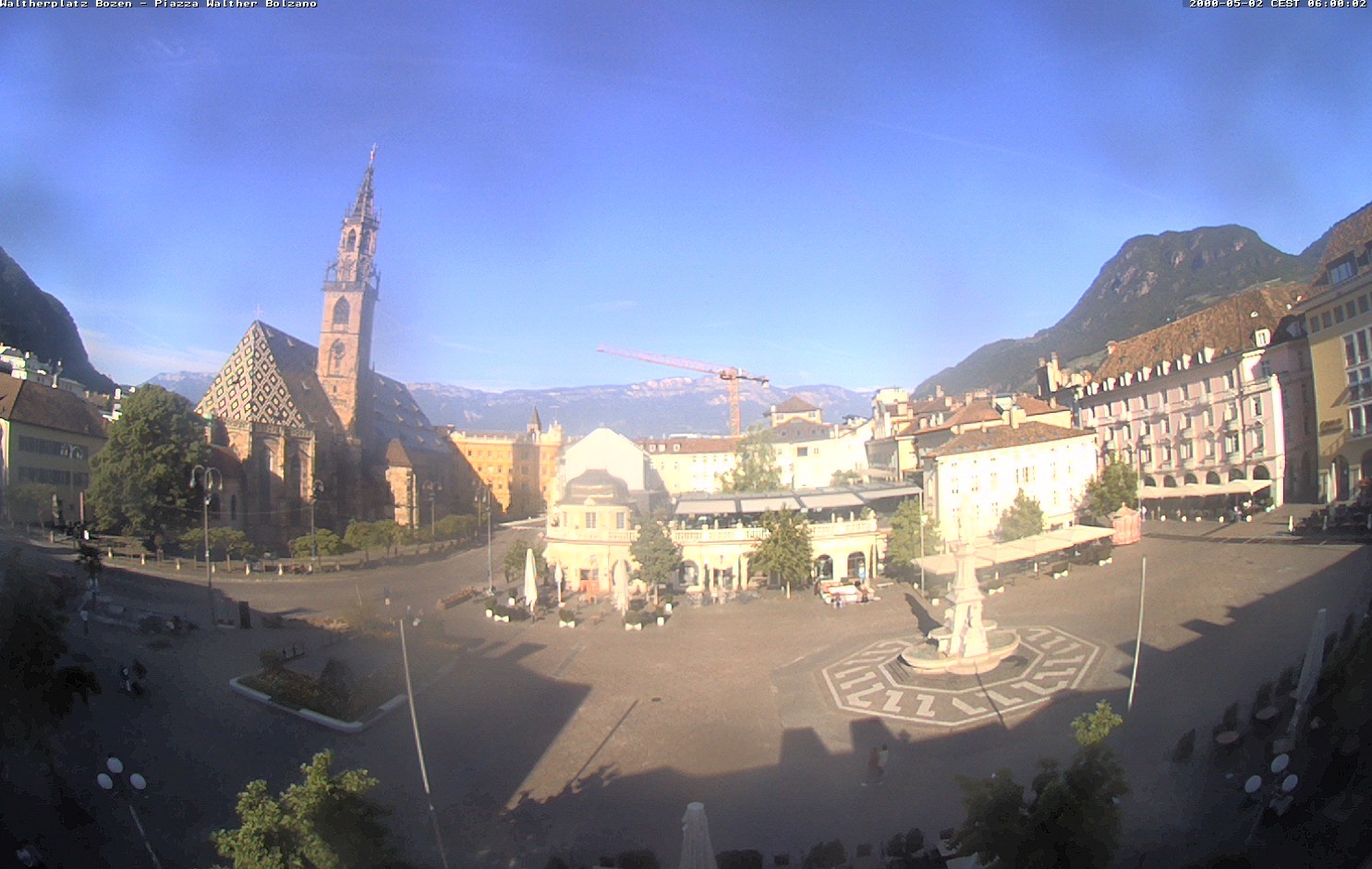 Archiv Foto Webcam Waltherplatz Bozen