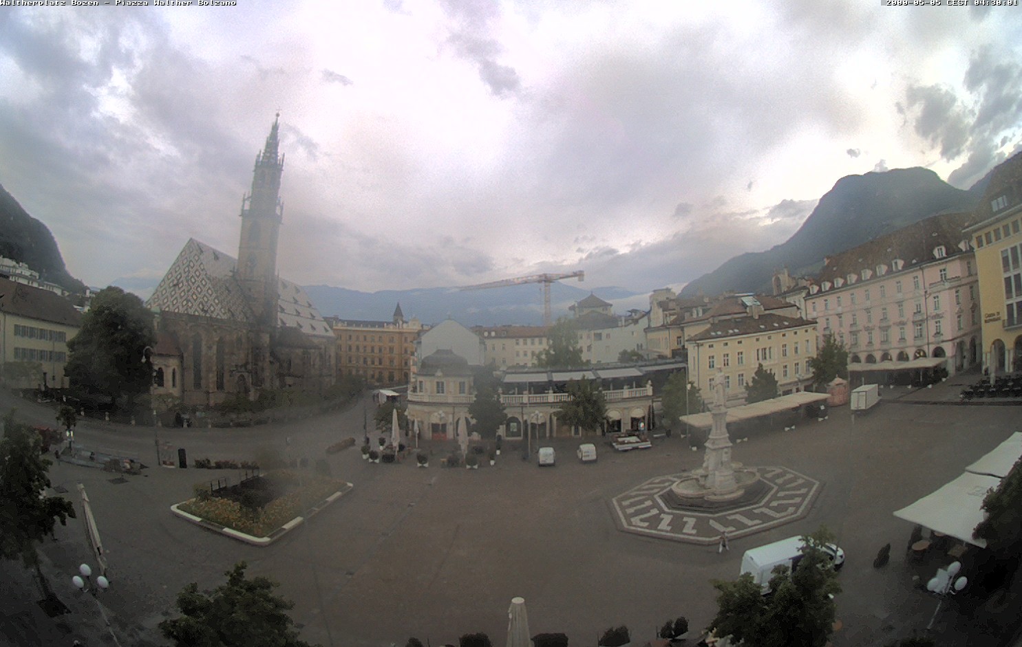 Archiv Foto Webcam Waltherplatz Bozen