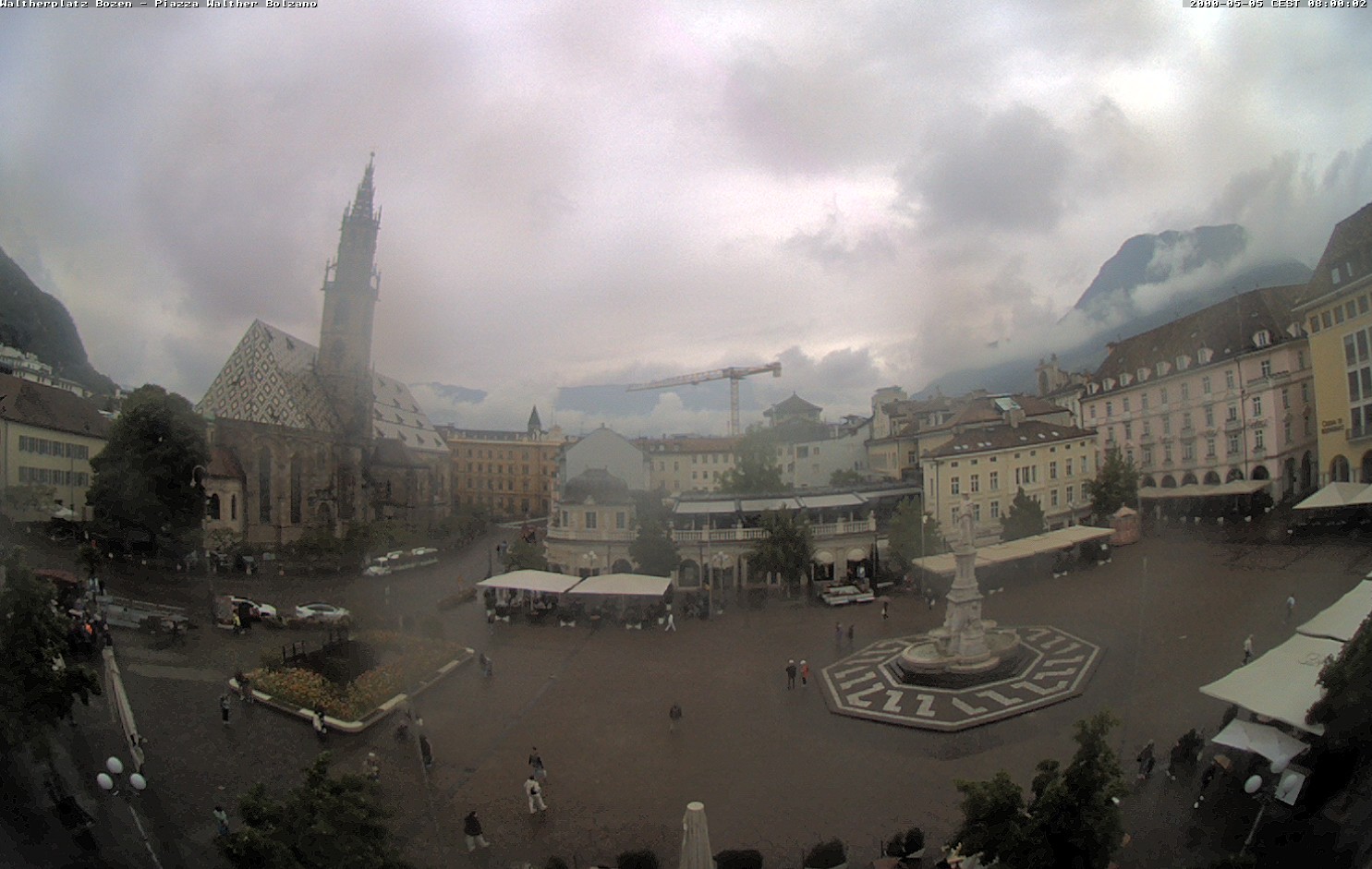 Archiv Foto Webcam Waltherplatz Bozen