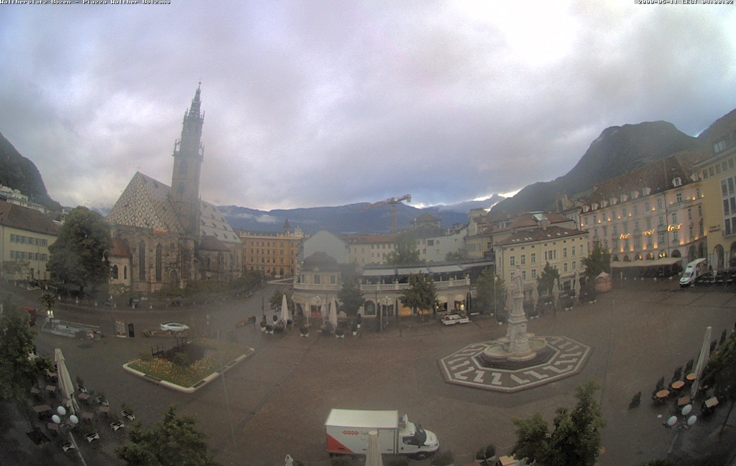 Archiv Foto Webcam Waltherplatz Bozen