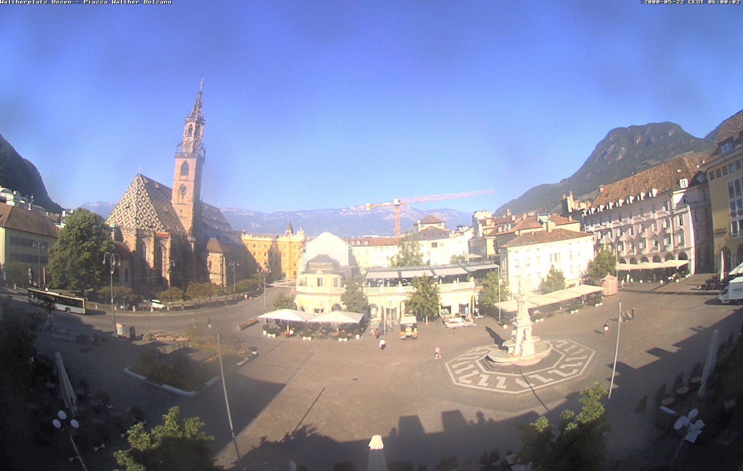 Archived image Bozen: Waltherplatz Webcam