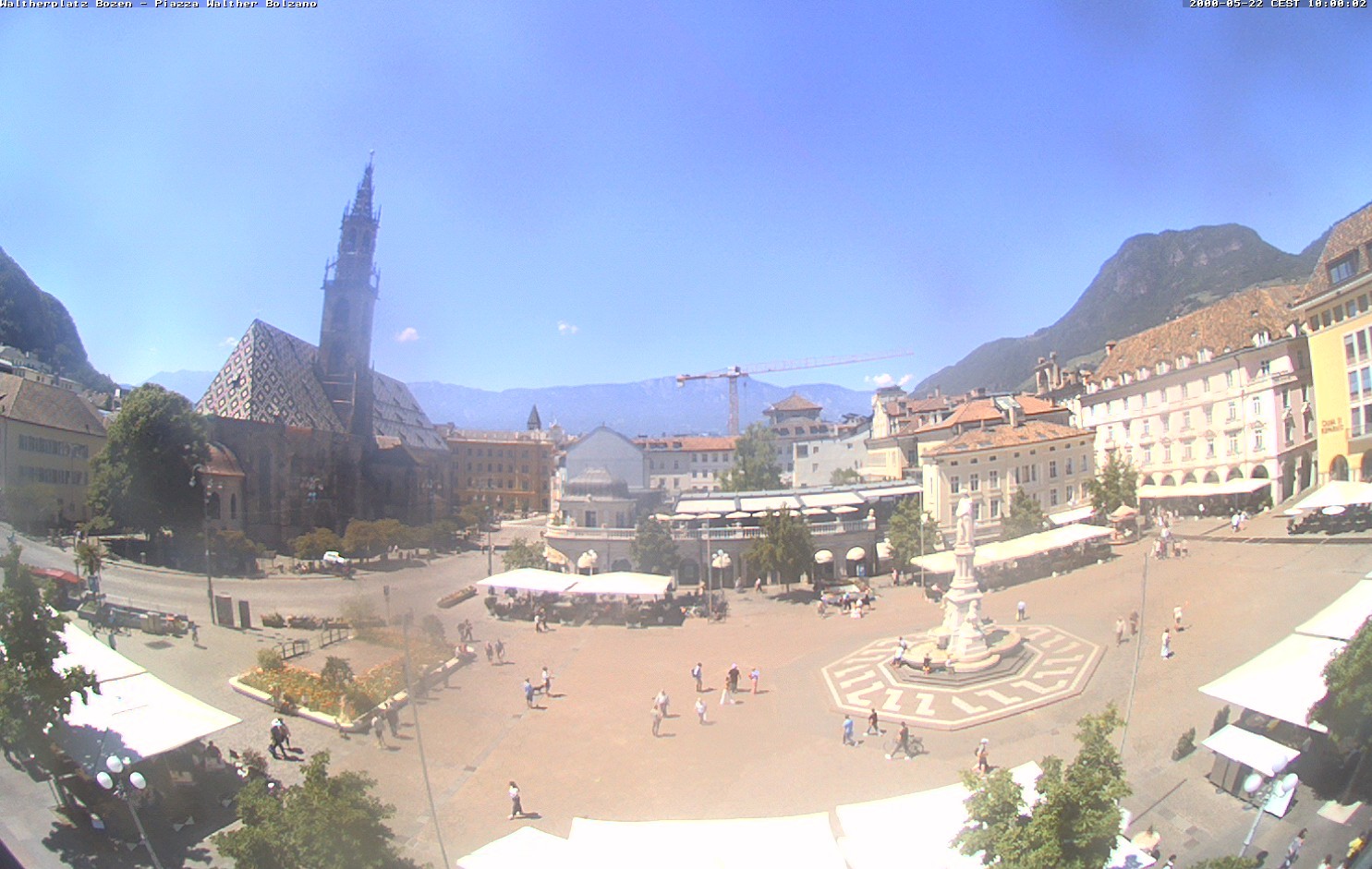 Archived image Bozen: Waltherplatz Webcam