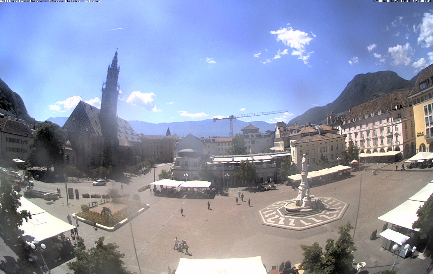 Archived image Bozen: Waltherplatz Webcam