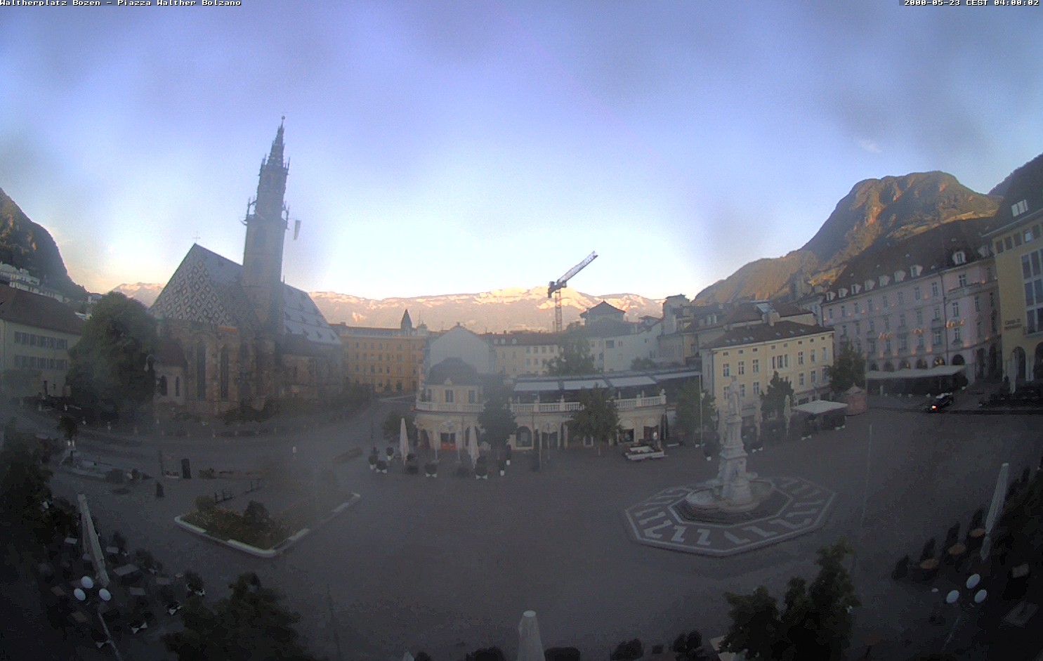 Archiv Foto Webcam Waltherplatz Bozen
