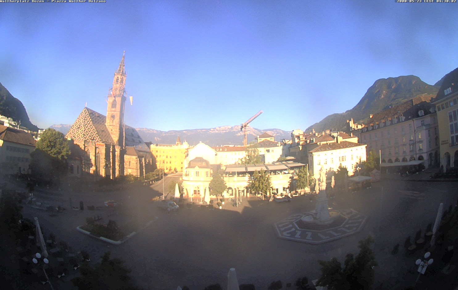 Archiv Foto Webcam Waltherplatz Bozen