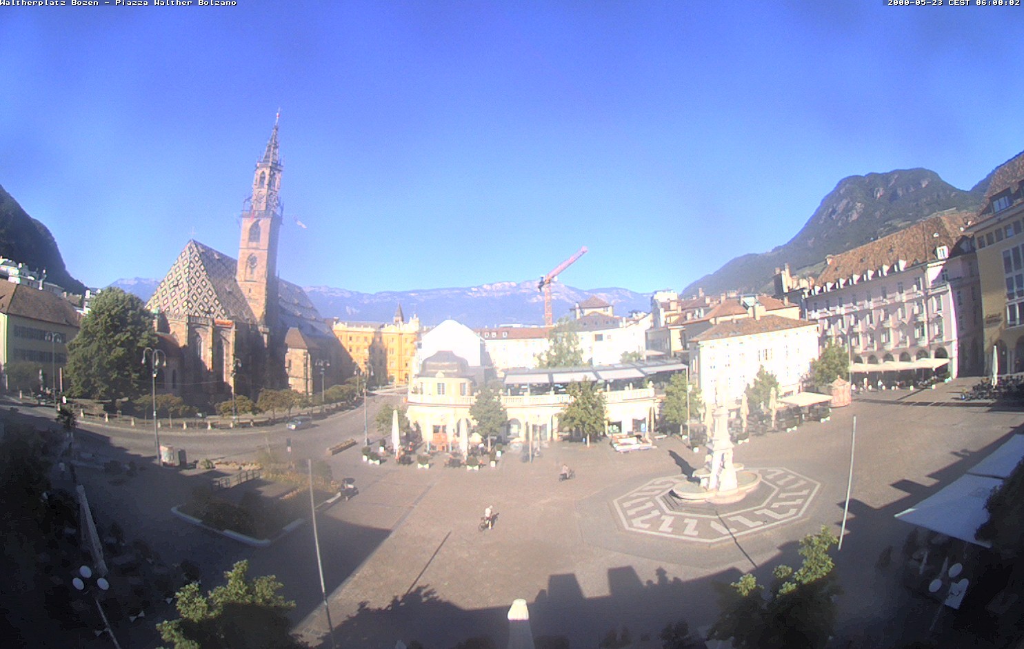Archiv Foto Webcam Waltherplatz Bozen