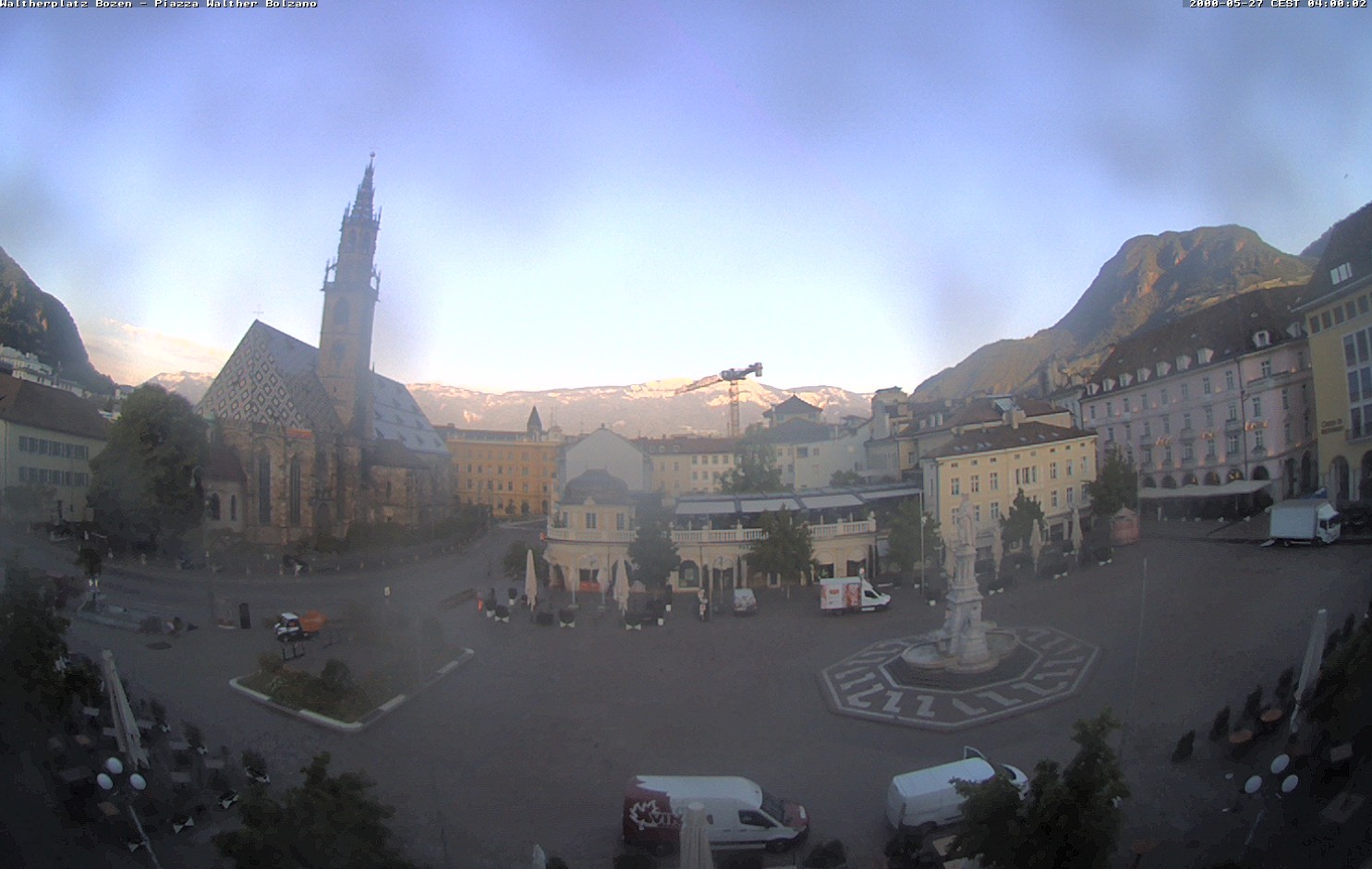 Archived image Bozen: Waltherplatz Webcam
