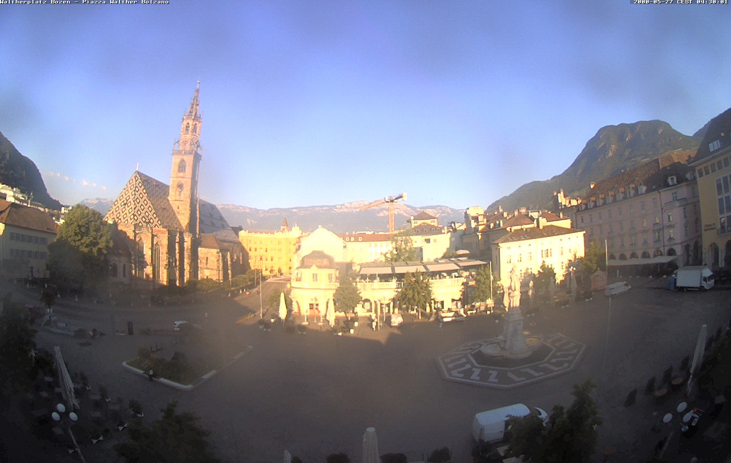 Archived image Bozen: Waltherplatz Webcam