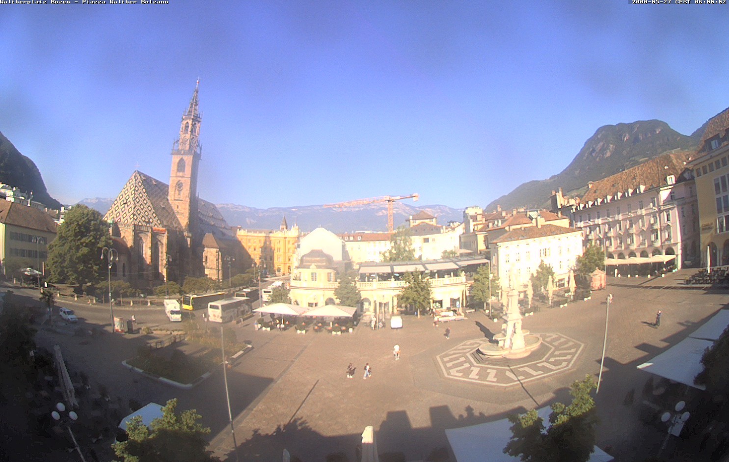 Archived image Bozen: Waltherplatz Webcam