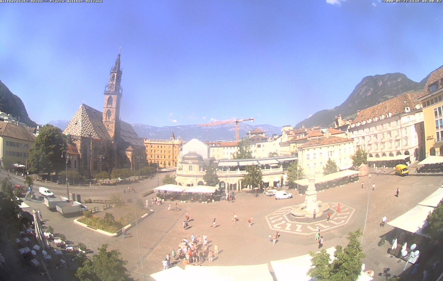 Archived image Bozen: Waltherplatz Webcam