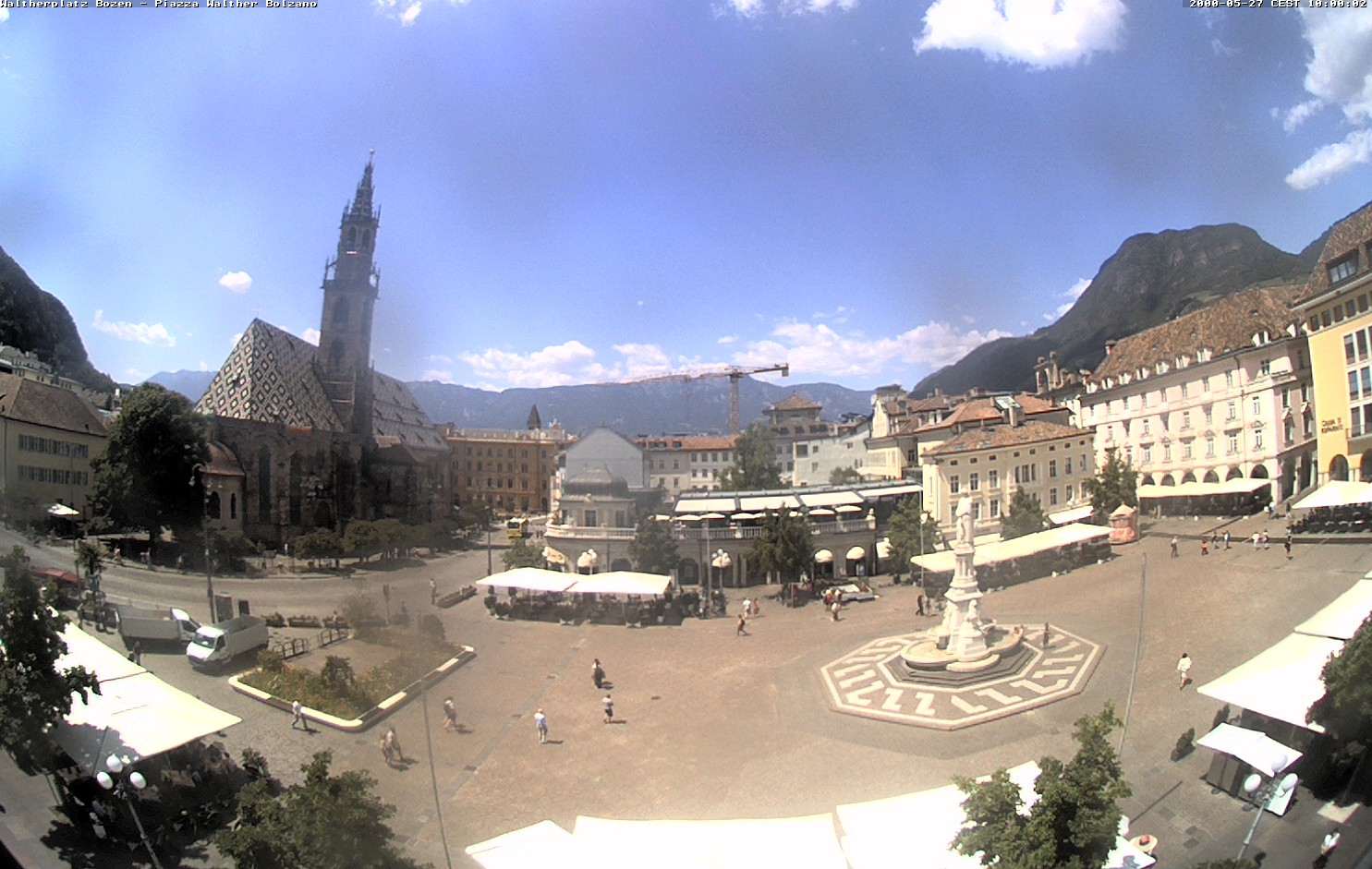Archived image Bozen: Waltherplatz Webcam