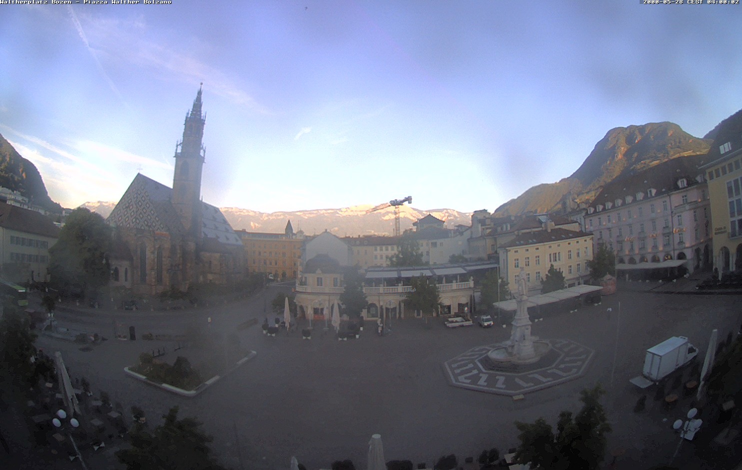 Archiv Foto Webcam Waltherplatz Bozen