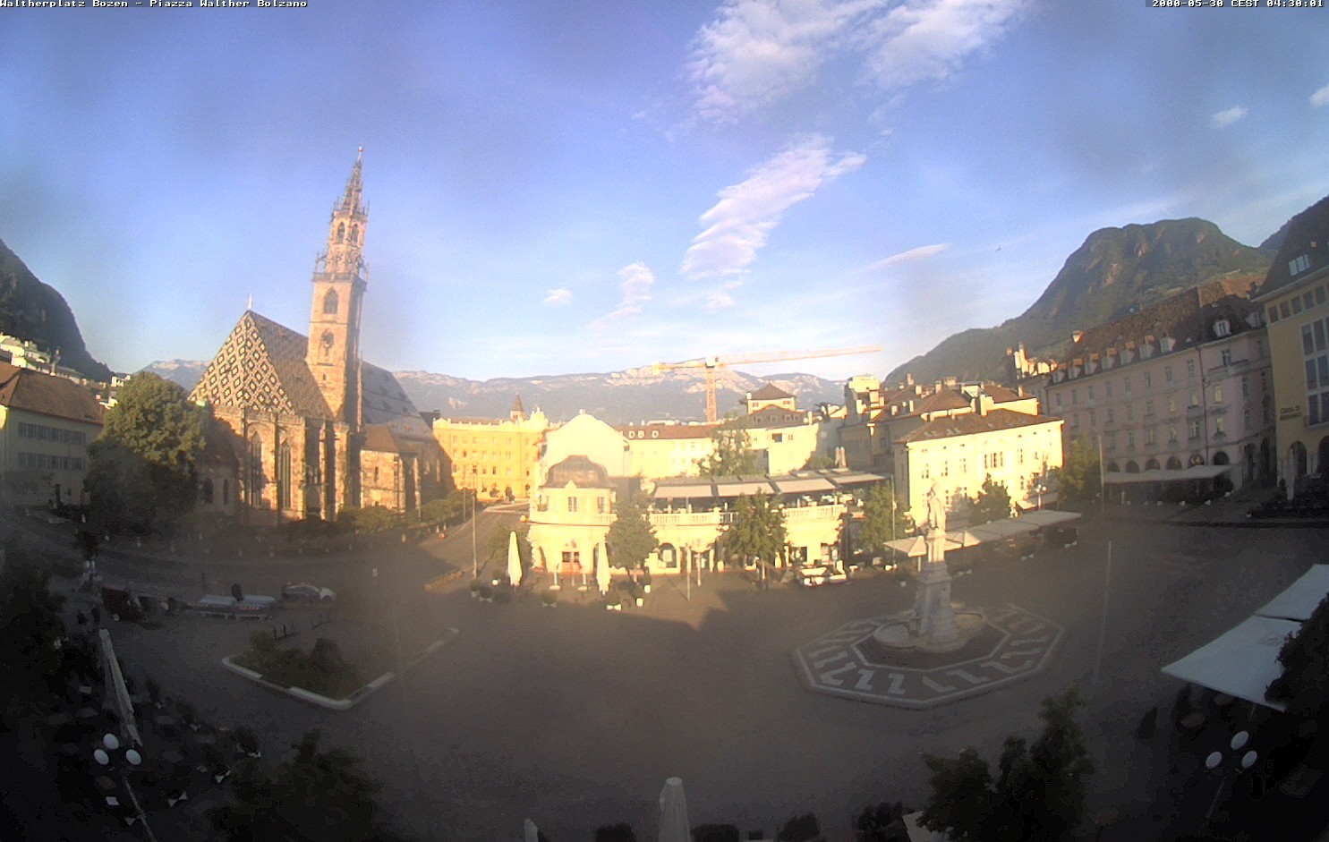 Archived image Bozen: Waltherplatz Webcam