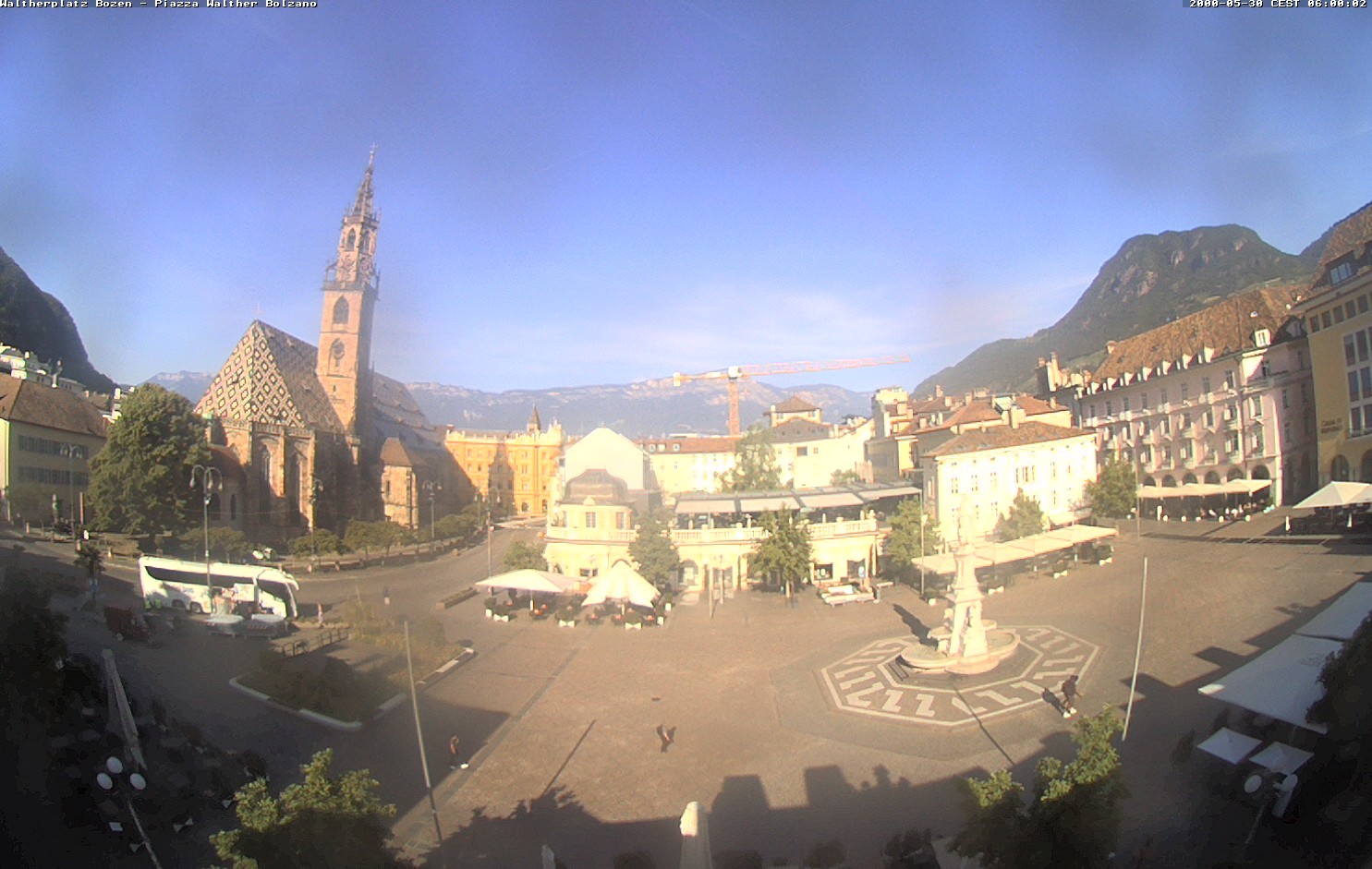 Archived image Bozen: Waltherplatz Webcam