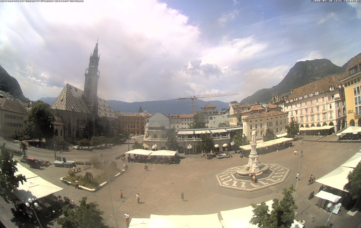 Archived image Bozen: Waltherplatz Webcam