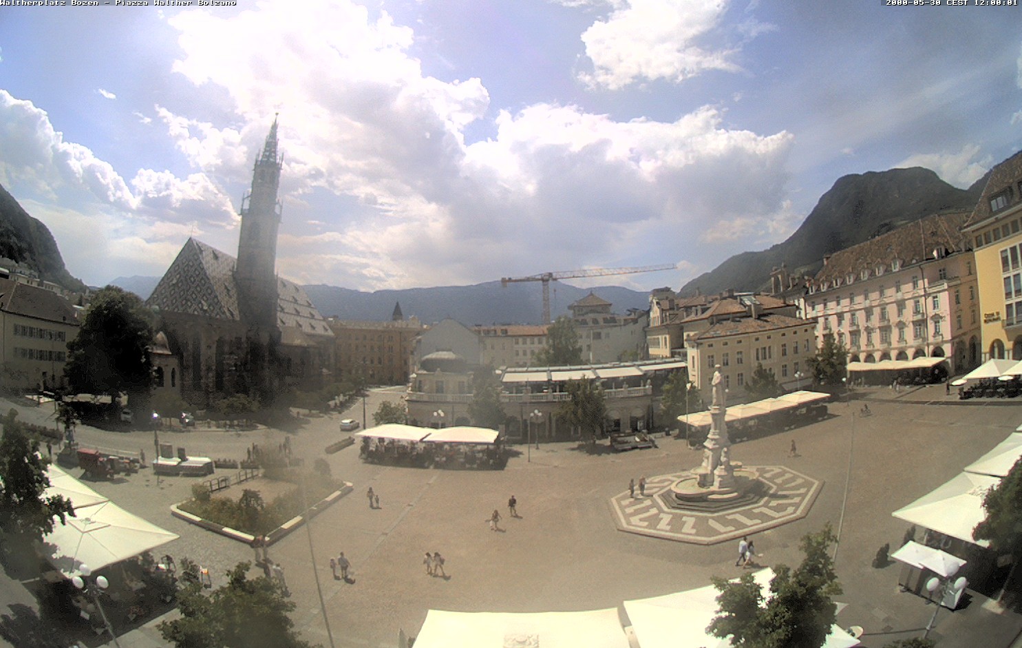 Archived image Bozen: Waltherplatz Webcam