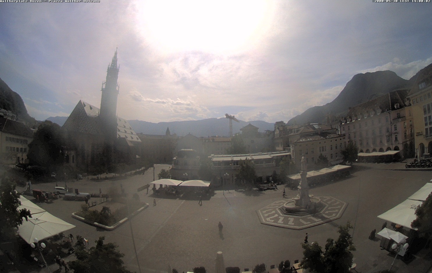 Archived image Bozen: Waltherplatz Webcam