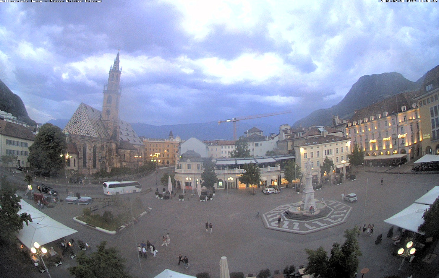 Archived image Bozen: Waltherplatz Webcam