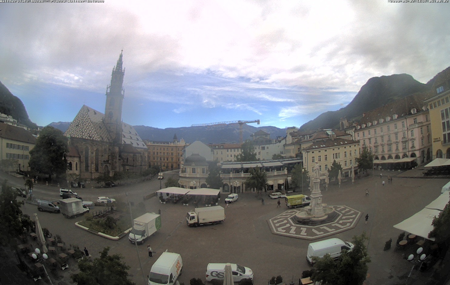Archived image Bozen: Waltherplatz Webcam